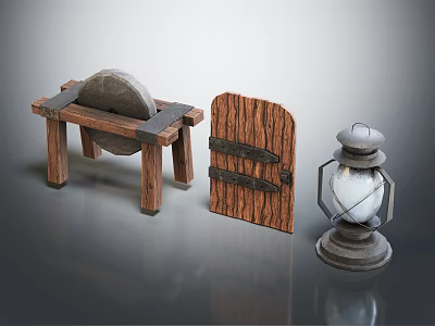 Industrial LOFT Kerosene Lamp Mill 3d model