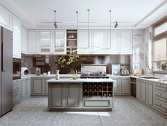 Open Kitchen 3d model