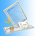 Display Shelf Showcasing 4G New Era Grain Products with Elegant Packaged Boxes