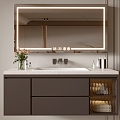 Modern Bathroom Cabinet Bathroom Counter Basin Bathroom Decoration Mirror Cabinet Sink 3d model