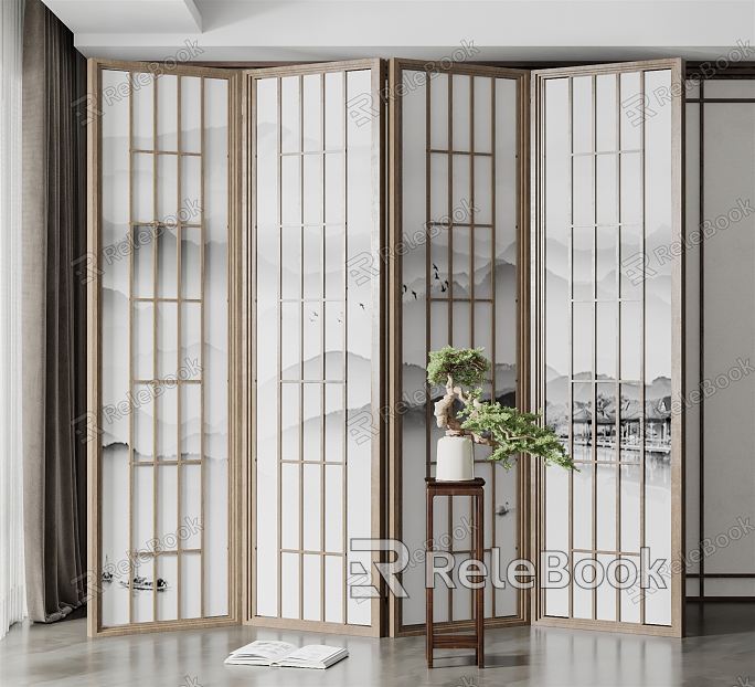 New Chinese Style Screen Screen Partition model