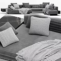 Modern Combination Sofa 3d model