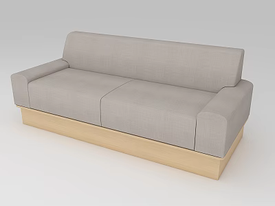 Hotel lobby modern leisure sofa 3d model
