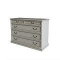 Elegant Light Colored Decorative Cabinet With Multiple Drawers And Metal Handles Modern Design