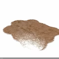 Gray Fluffy Square Rug With Soft Furry Texture For Home Decor