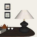 New Chinese Style Retro Table Lamp 3d model