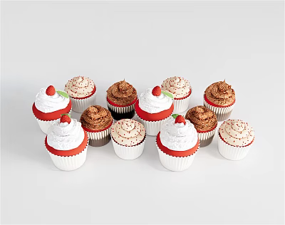 Modern Cake Food Beverage Pastry Snacks 3d model Modern Cake Food Beverage Pastry Snacks 3d model