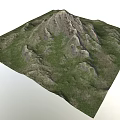 Scenic Mountain Landscape with Rocky Peaks Lush Green Vegetation and Natural Terrain