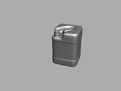 Industrial Equipment Metal Storage Tank With Square Shape Lid And Handle Design 3d model