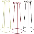 Minimalist Yellow Red and Black Metal Clothes Hangers with Sleek Modern Design