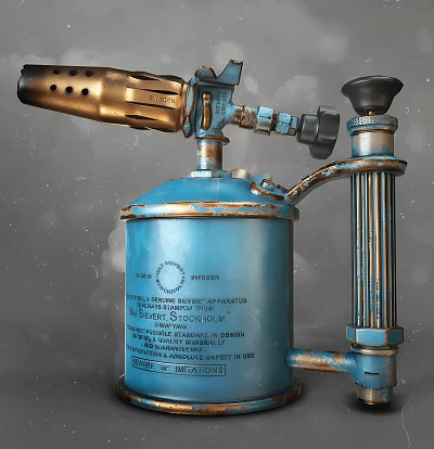 Modern blowtorch 3d model