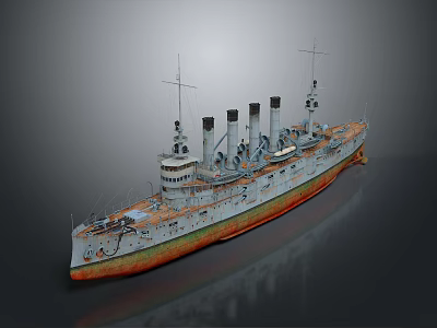 Ship Warship 3d model