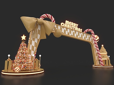 Christmas Door Head 3d model