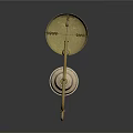 Ornate Golden Balance Scale With Decorative Brass Frame White Base And Hanging Tray