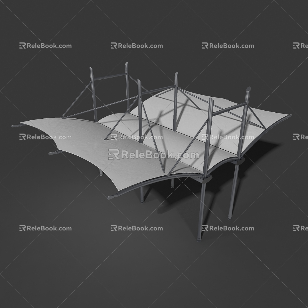 Sunshade Canopy Platform 3d model