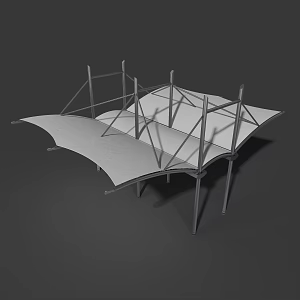 Sunshade Canopy Platform 3d model