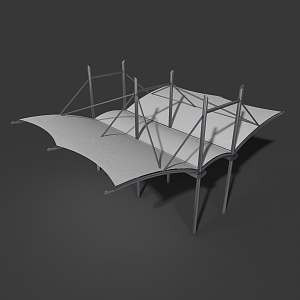 Sunshade Canopy Platform 3d model