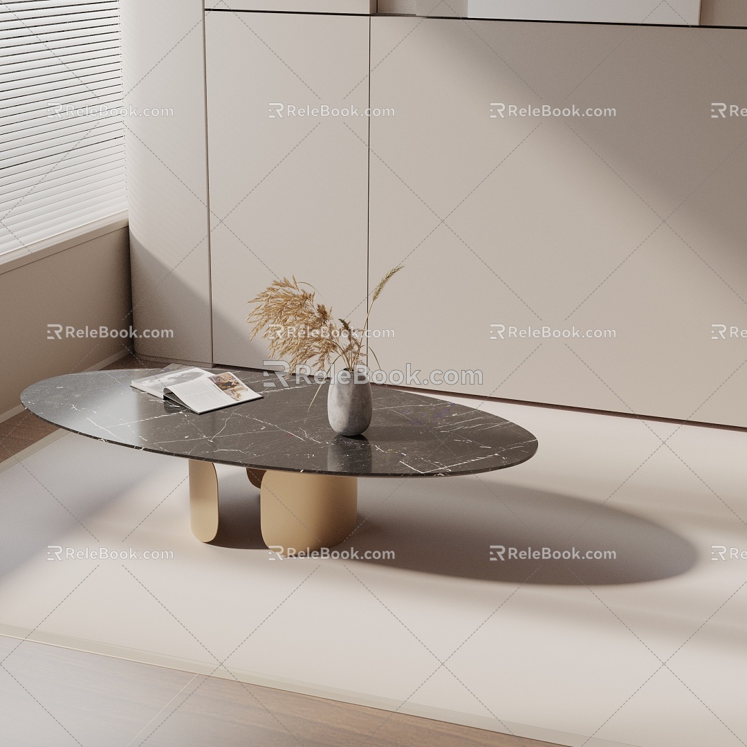 Modern coffee table model