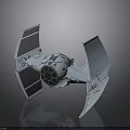 Highly Detailed TIE Fighter 3D Model Showcasing Cosmic Spacecraft Design And Structure