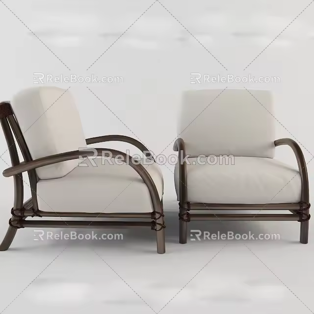 Single sofa 3d model