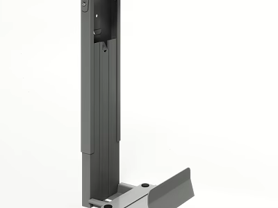 Iron Art Modern Metal Bracket Design With Vertical Structure And Base Support 3d model