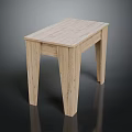 Light Wooden Table With Rectangular Top For Modern Living Room Furniture
