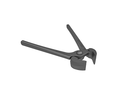 Black Metal Pliers With Ergonomic Handles For Gripping And Cutting Tasks 3d model