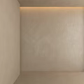Light Beige Textured Wall Construction Component With Smooth Surface For Interior Design 3d model