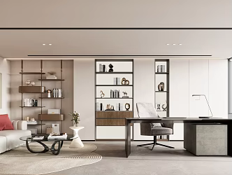 Modern Office Manager's Office 3d model