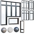 Modern Casement Windows With Black Frames And Various Design Styles For Home