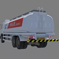 White Wagon Tanker Truck Featuring Cylindrical Tank And Cab Details