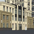 Modern High Rise Residential Buildings With Exterior Architectural Details And Balconies