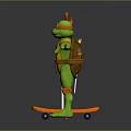 Teenage Mutant Ninja Turtles Four Characters With Different Colored Masks Holding Weapons In Standing Pose