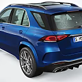 Blue Mercedes AMG SUV Stylish Sporty Exterior With Alloy Wheels And Grille