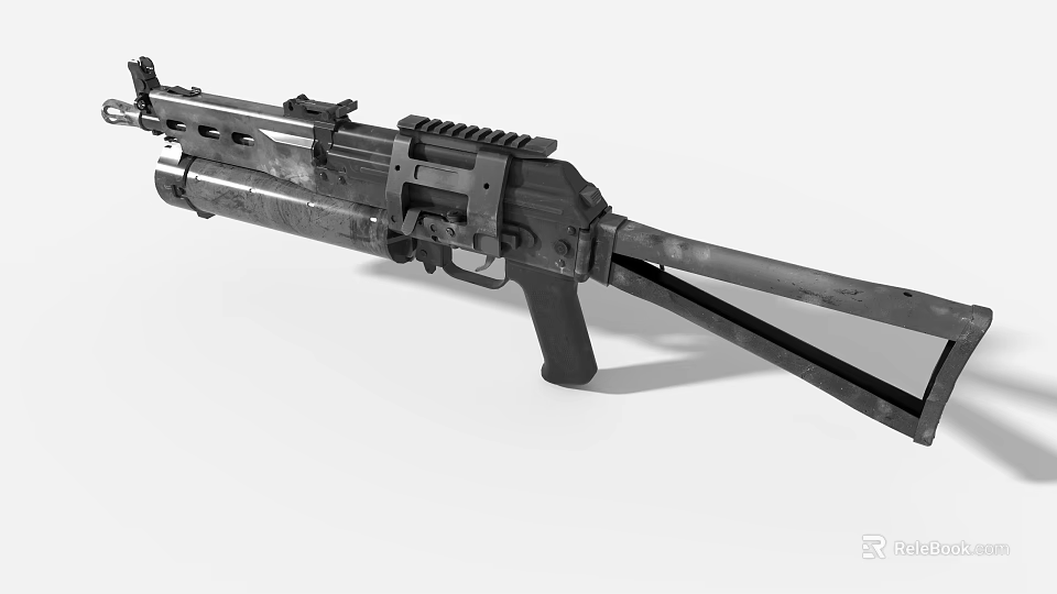 Game And Movie Character Using Tactical Assault Rifle With Modern Design And Detailed Firearm 3d model 