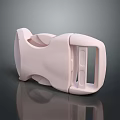 Pink Plastic Buckle With Ergonomic Secure Locking Design For Fastening Applications 3d model