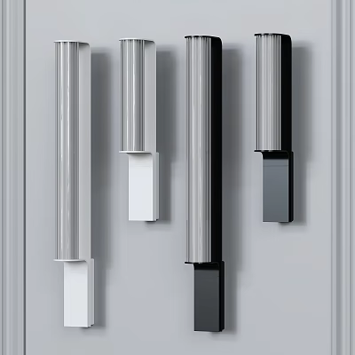 Modern Wall Lamps With Different Colors And Sleek Metal Finish Design 3d model