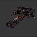 Advanced Sci Fi Spaceship With Mechanical Structure Multiple Weapon Systems And Colorful Details 3d model