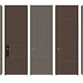 Modern Stylish Swing Doors With Various Panel Designs And Wooden Finishes For Home Interior