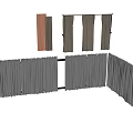 Various Colored Fabric Curtains In Different Styles For Home Decor