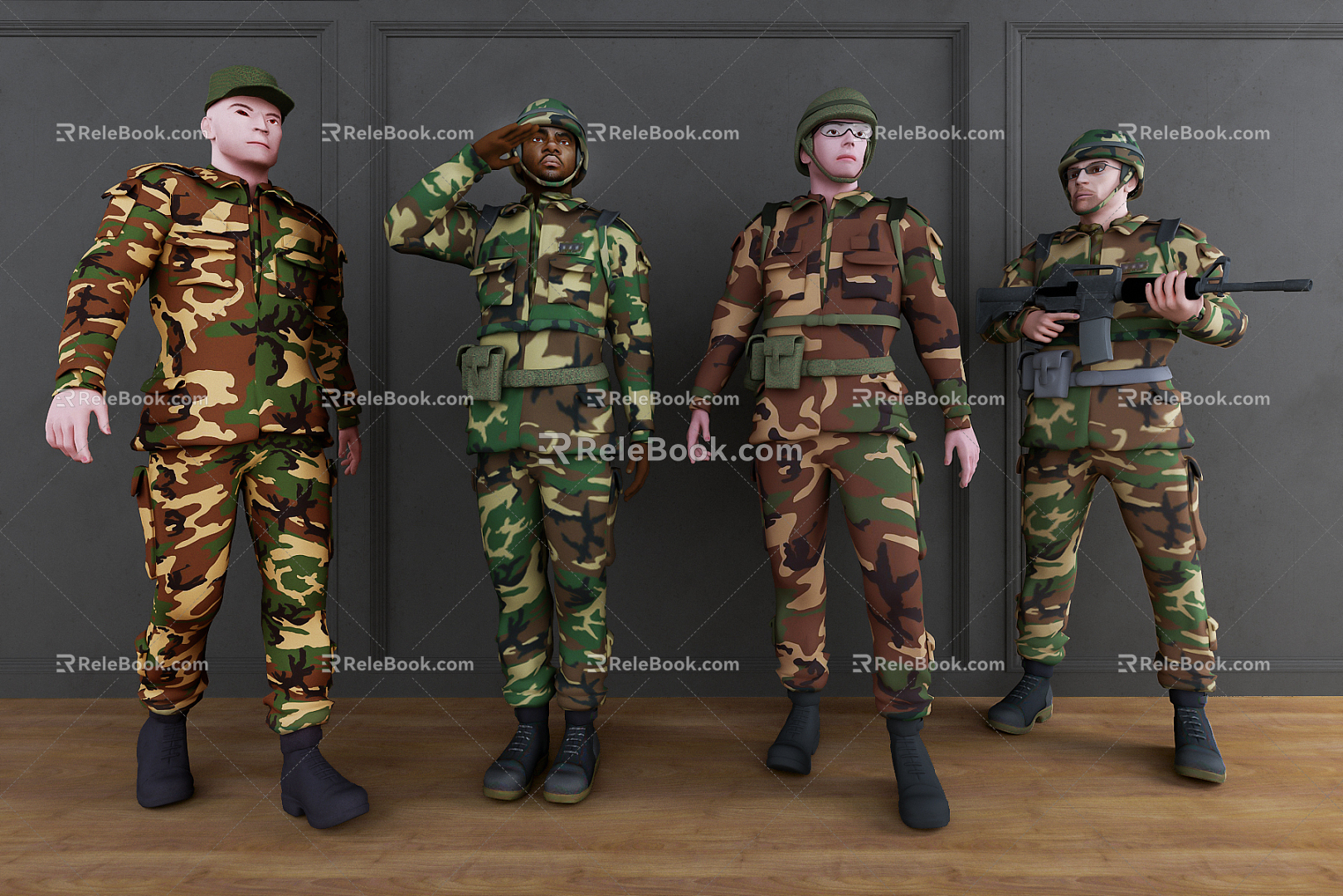 modern man foreign military figures model