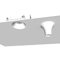 Modern Downlights and Spotlights in Home Ceiling for Bright Interior Illumination
