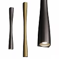 Modern Stylish Pendant Lights With Sleek Cylindrical Design And Black Gold Finish