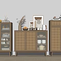 Nordic Sideboard Side Cabinet Sideboard Cabinet for Entrance 3d model