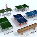 Recreation Equipment Featuring Table Tennis Tables and Blackjack Game Table in Various Styles