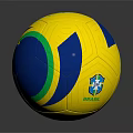 Nike Yellow Blue Green Soccer Ball With Classic Stripe Design And Durable Sports Material