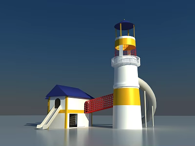 Modern Slide Lighthouse Slide 3d model Modern Slide Lighthouse Slide 3d model