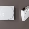Haier White Square Daily Electrical Ventilation Fan Modern Design 3d model