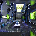 Modern KTV Interior Design With Neon Lighting Comfortable Seating And Large Screens