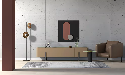 Modern TV Cabinet TV Cabinet Combination 3d model